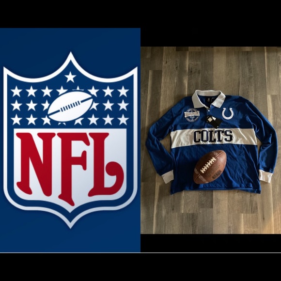 🆕🏈 NFL INDI COLTS HENLEY JERSEY🏈🆕 - Picture 1 of 8